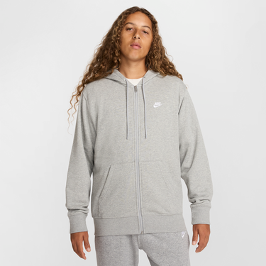 Sweatshirt Nike Nike Club Fleece Full-Zip Hoodie Grå | FN3884-063, 1