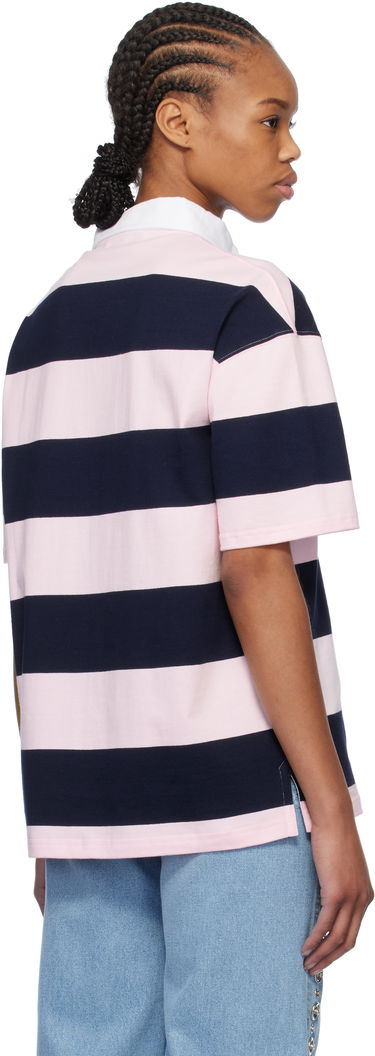 Polo skjorte Coperni Coperni Striped Rugby Polo Lyserød | COPJS117F5026, 2