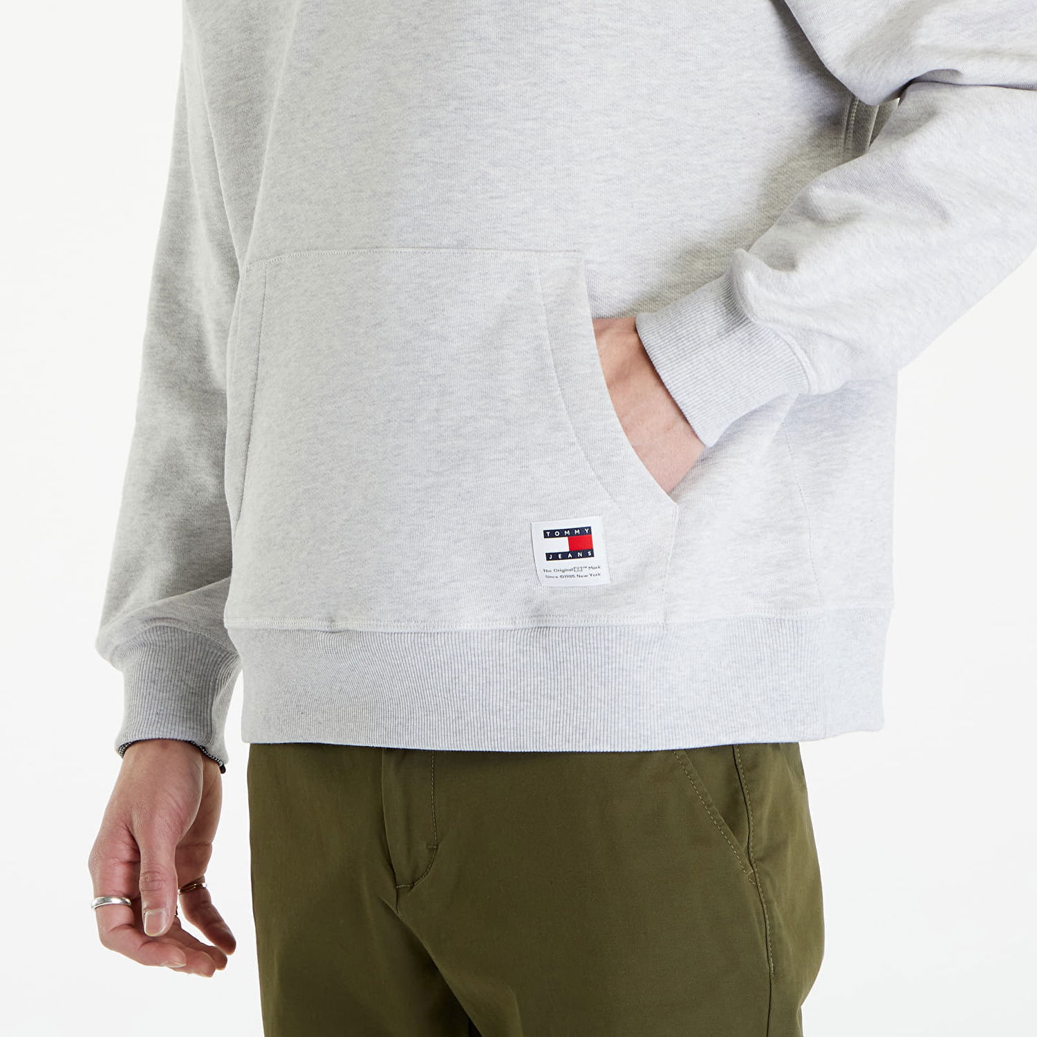 Sweatshirt Tommy Hilfiger Tommy Jeans Relaxed New Classic Hoodie Hvid | DM0DM18612 PJ4, 1