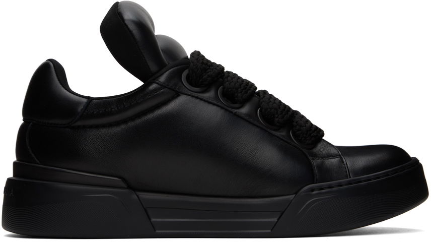 Sneakers og sko Dolce & Gabbana Black Mega Skate Sneakers Sort | CS2223AP555, 0