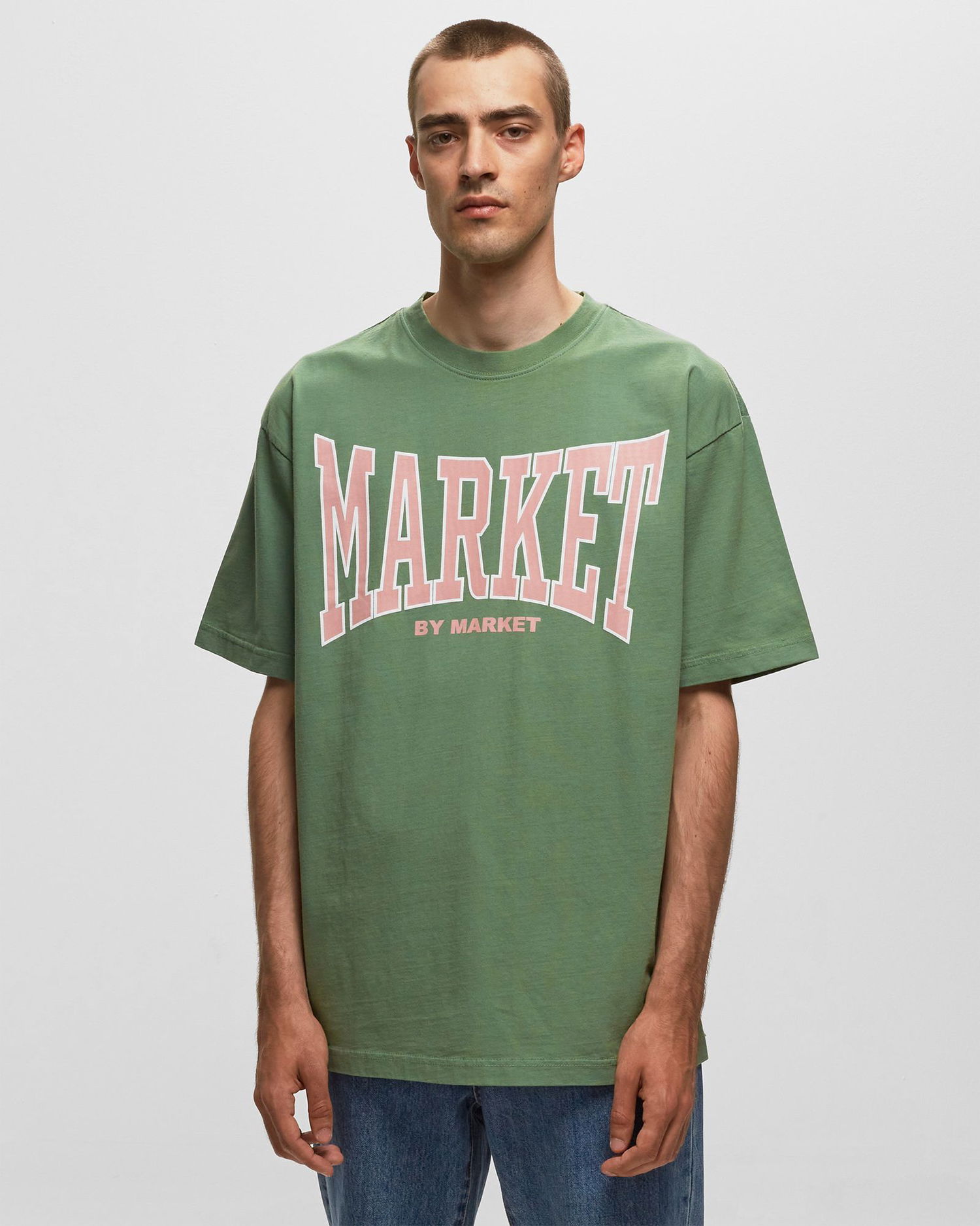 T-shirt MARKET Persistent Logo T-Shirt Grøn | 399001370-1059, 1