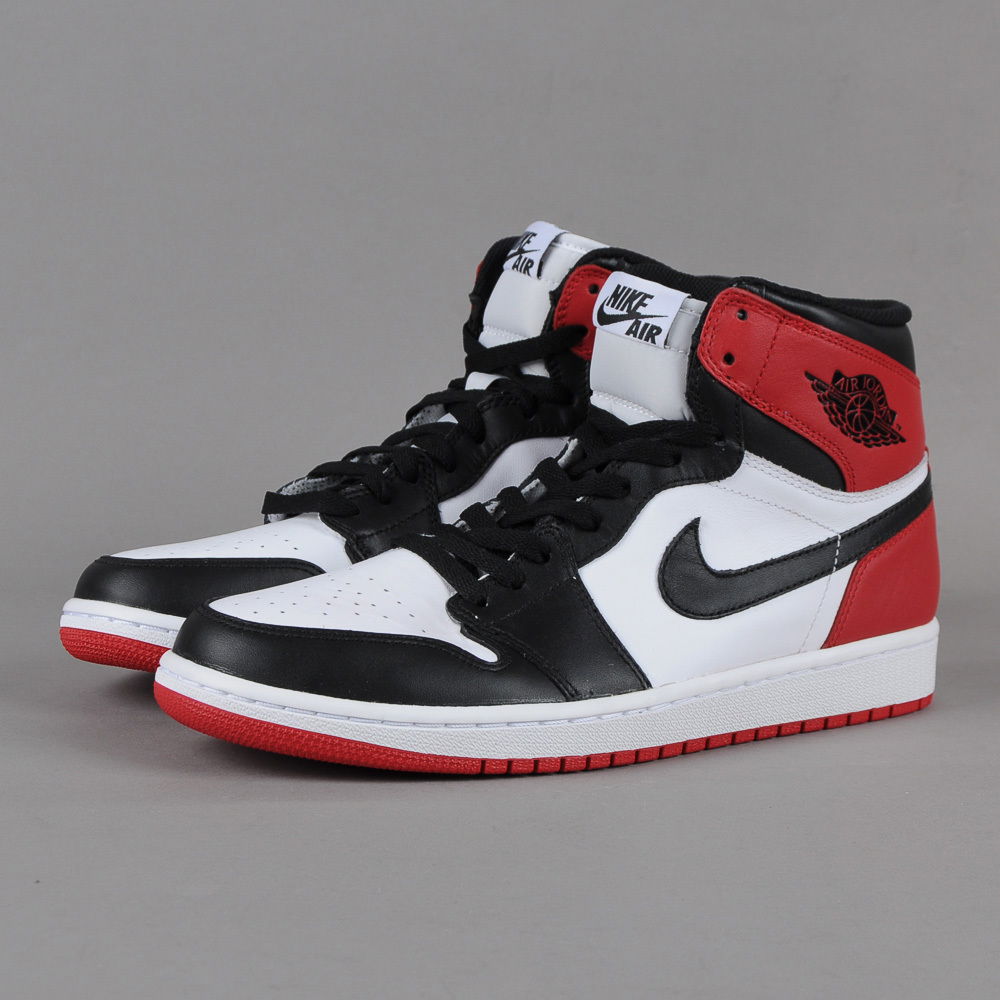 Sneakers og sko Jordan Air Jordan 1 Retro High OG "Black Toe" Hvid | 555088-184, 1