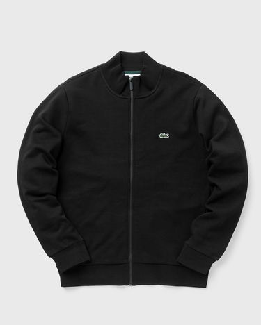 Sweatshirt Lacoste Brushed Fleece Zippered Sweatshirt Sort | SH9622, 4