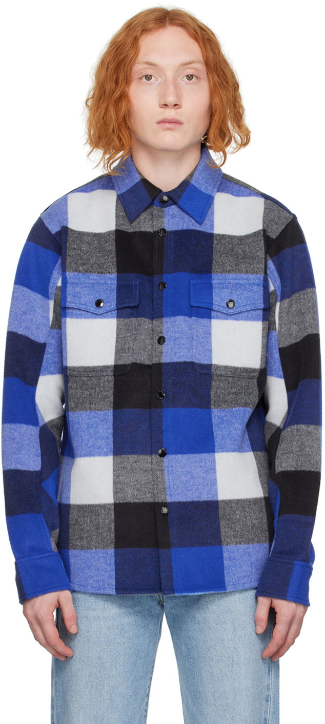 Skjorte rag & bone Rag & Bone Plaid Jack Shirt Blå | MBW22HA389RTML