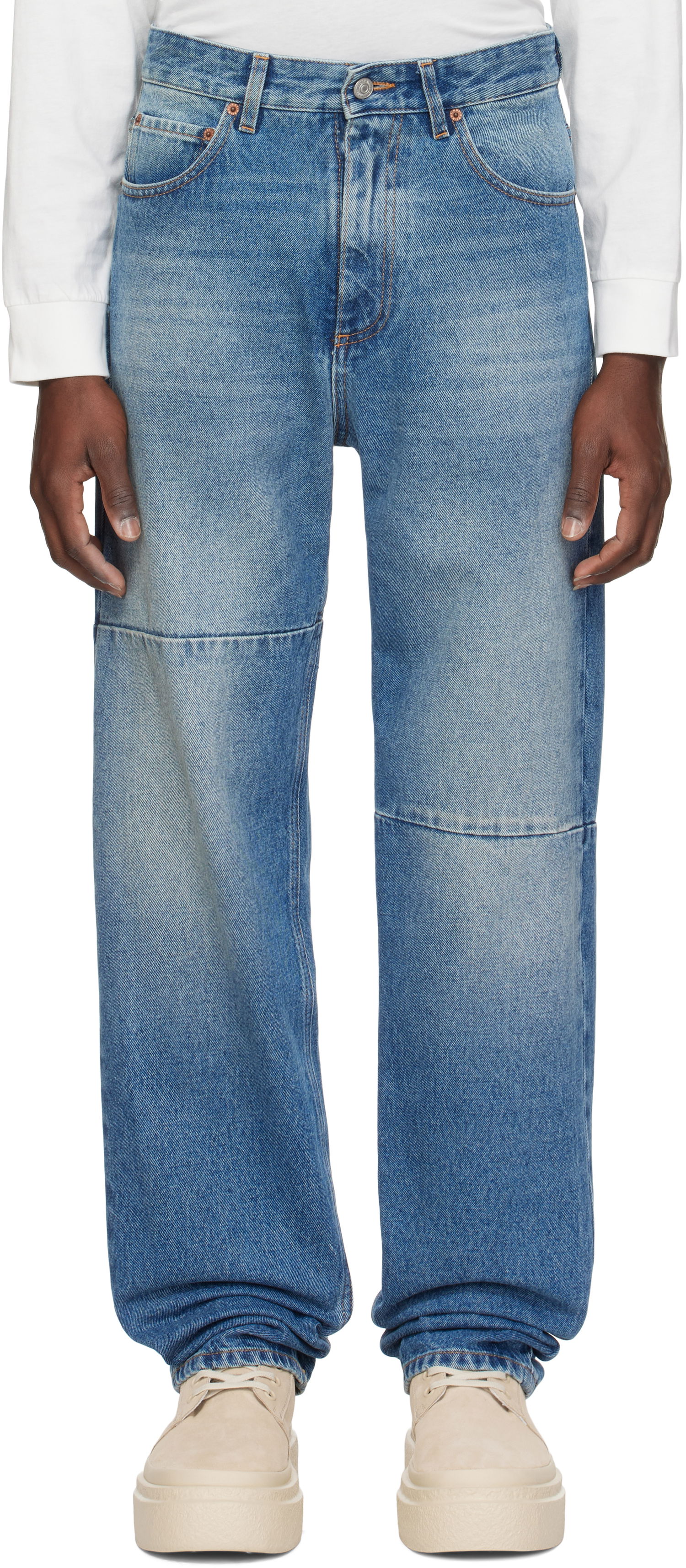 Jeans Maison Margiela MM6 Maison Margiela Tapered Jeans Blå | SH0LA0009 M30018, 0