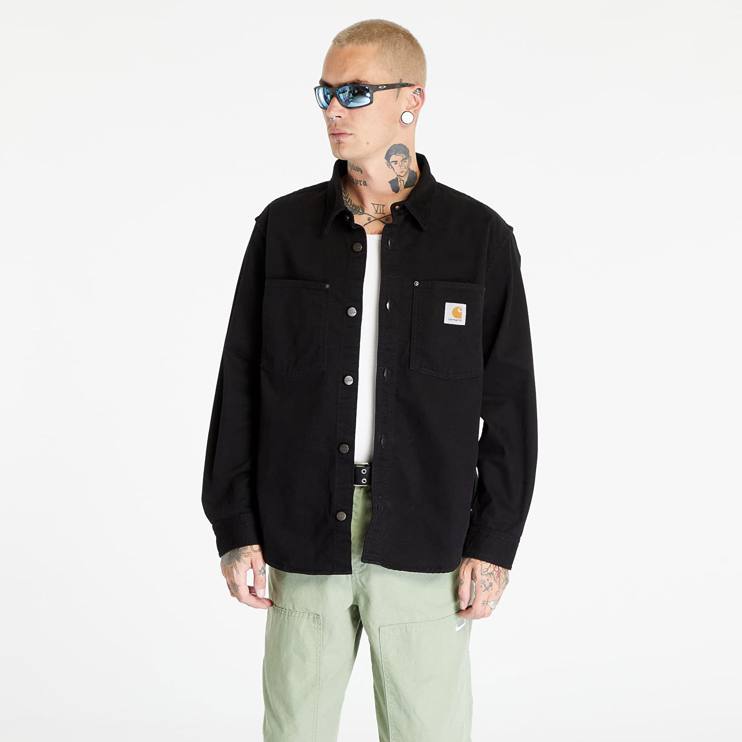Skjorte Carhartt WIP Derby Shirt Jac Black Sort | I032370.8902, 0