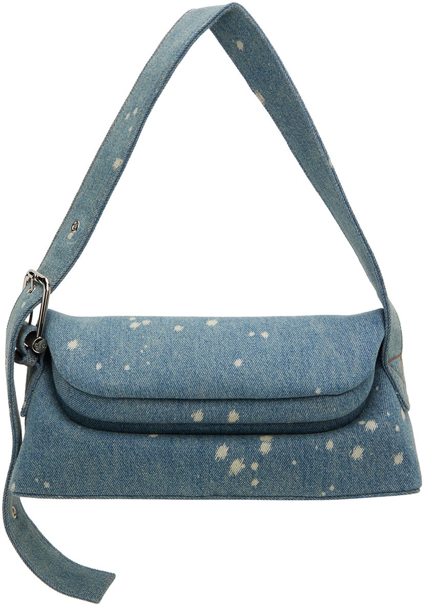 Skuldertaske OSOI Bleached Denim Shoulder Bag Blå | 24SB010-16-04