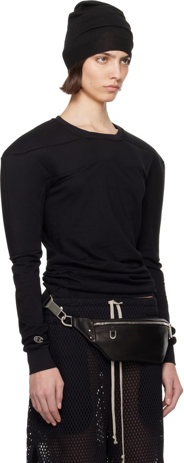 Sweatshirt Rick Owens Rick Owens Champion Edition Girdered Harness Sweatshirt Sort | CW01E1707 CHJG, 1