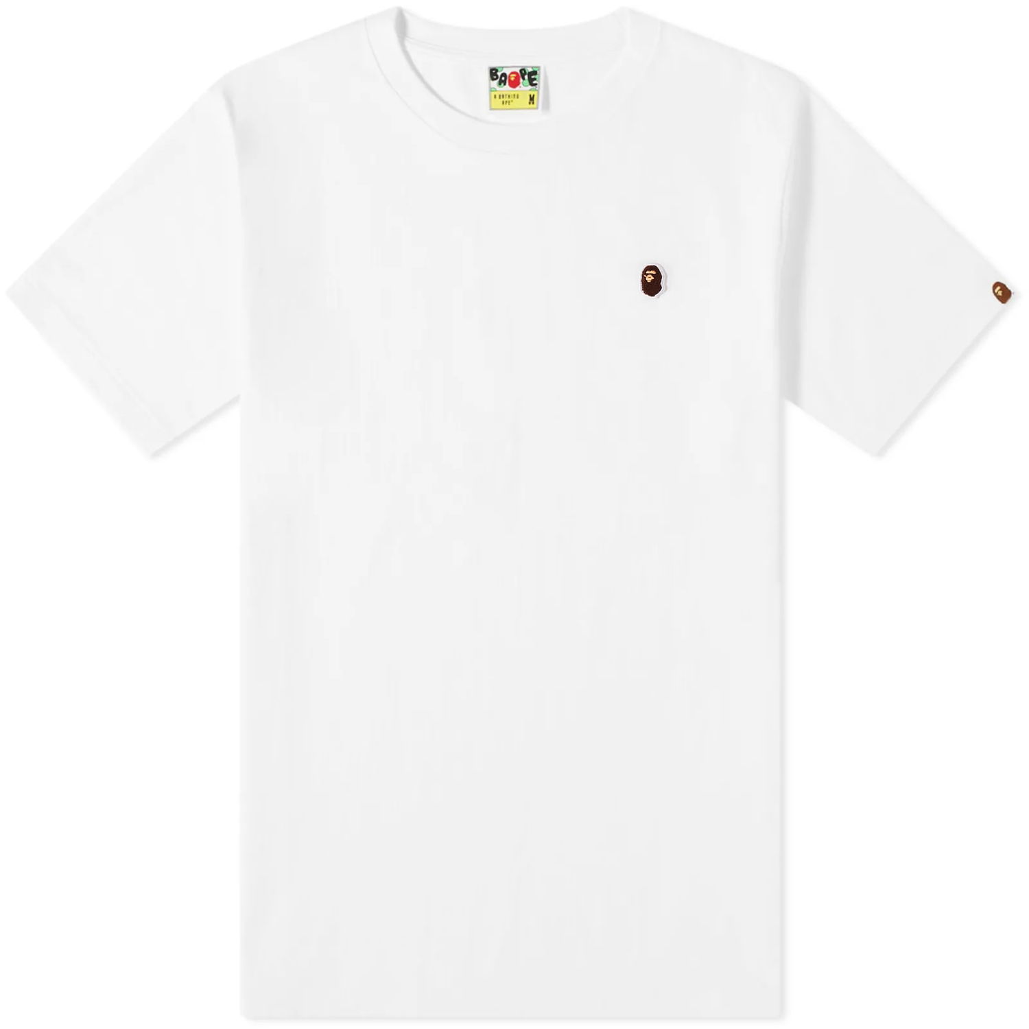 T-shirt BAPE Classic Ape Head One Point T-Shirt White Hvid | 001TEJ301004M-WHT, 0