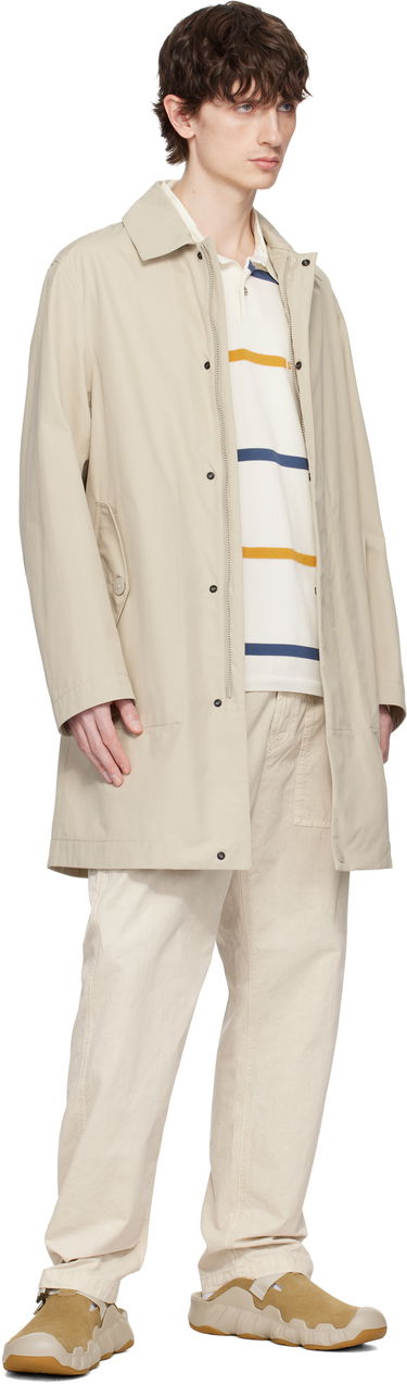Regnfrakke Stone Island Stone Island Weatherproof Cotton Canvas Coat Beige | K1S15 7100004 S00F1, 4