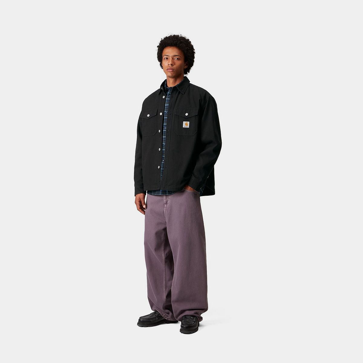 Skjorte Carhartt WIP WIP Selby Shirt Jacket Sort | I035305_9, 1
