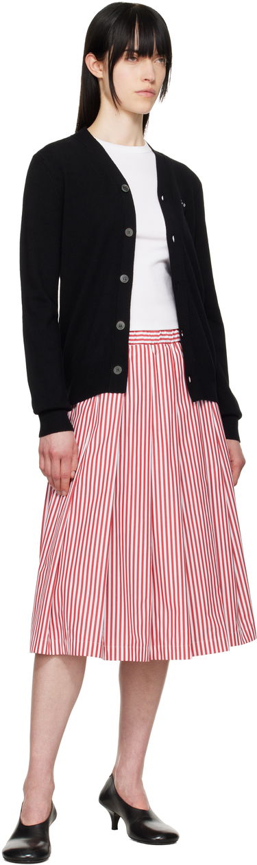 Sweater Comme des Garçons COMME des GARÇONS PLAY Heart Cardigan Sort | AX-N024-051, 3