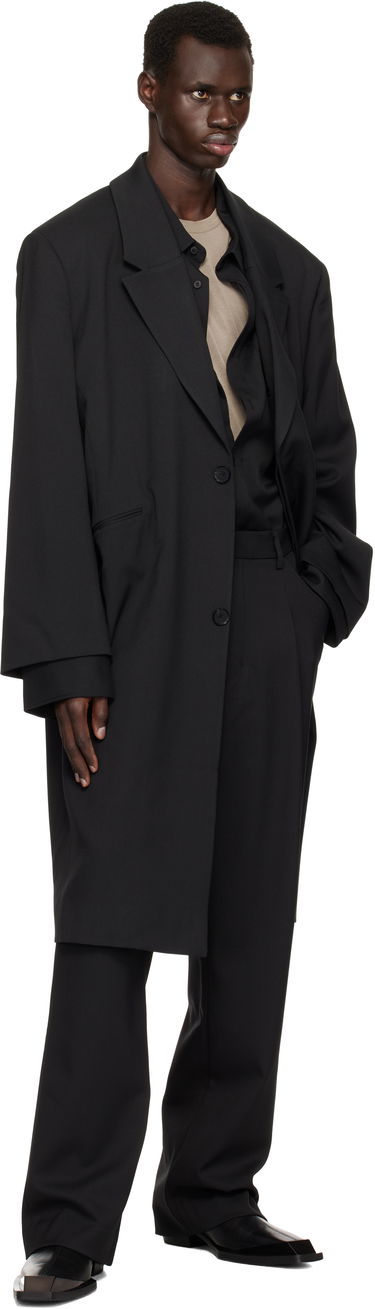 Frakker Entire Studios Entire Studios Single Breasted Coat Sort | ES2686BW, 3