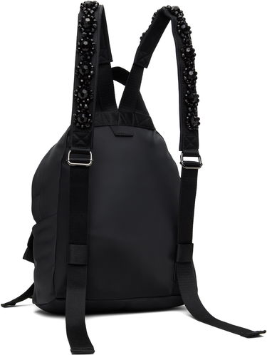 Rygsæk Simone Rocha Simone Rocha Beaded Utility Bow Backpack Sort | BAG179TB-M 0761, 2