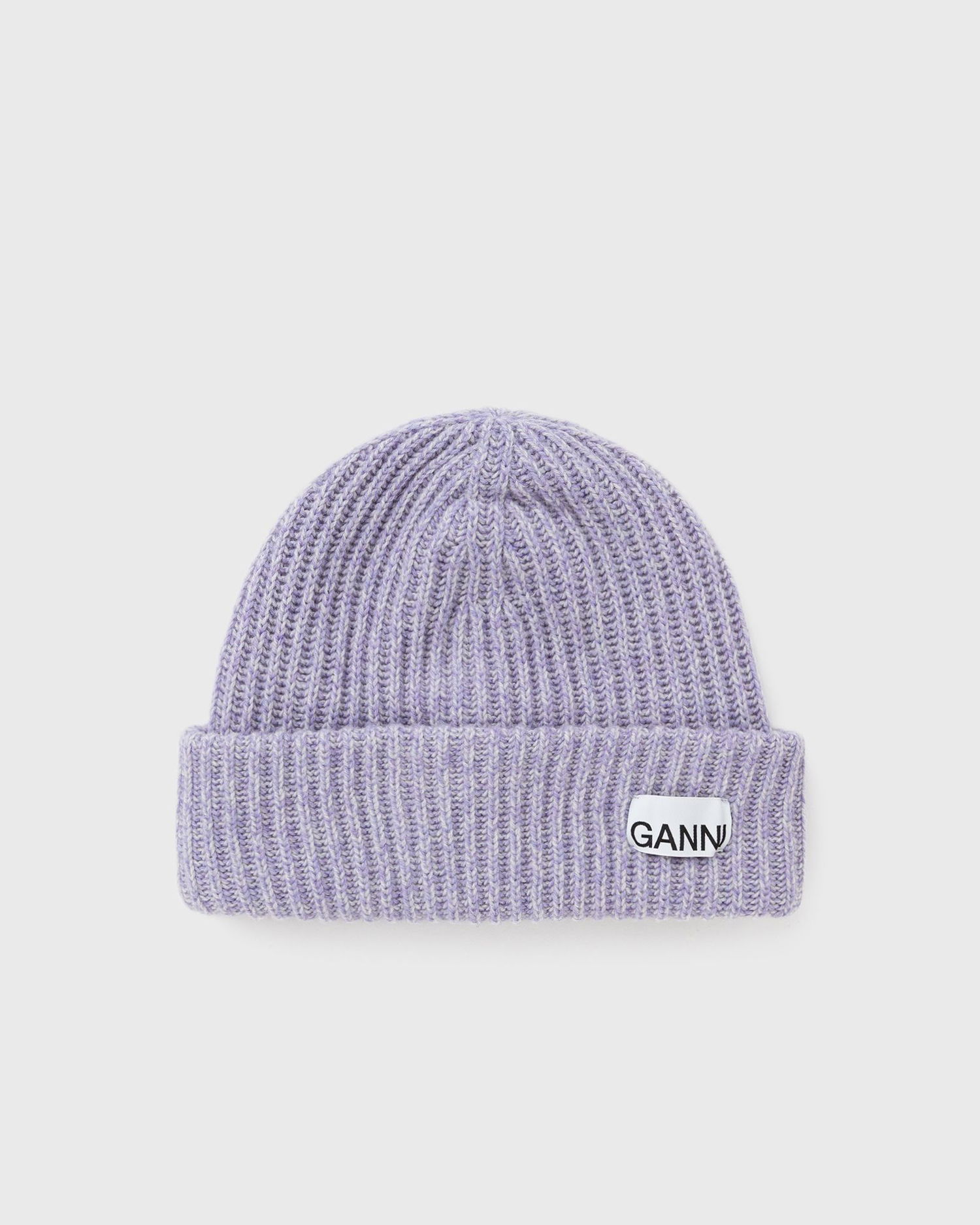 Beanie GANNI Structured Rib Beanie Lilla | A6439-233, 0