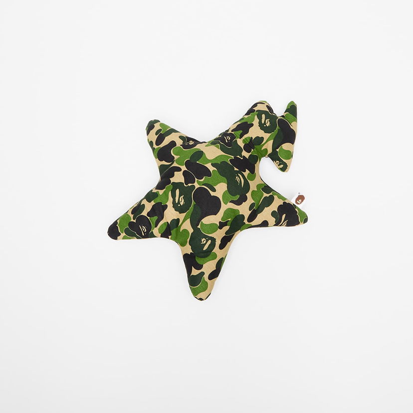 Home decor BAPE Bathing Ape Abc Camo Star Cushion Grøn | 001HOK801004M GRN