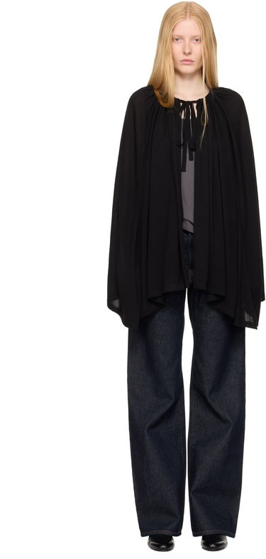 Jakke TOTEME TOTEME Drawstring Cape Sort | 252-WRT0551-YA0190, 0