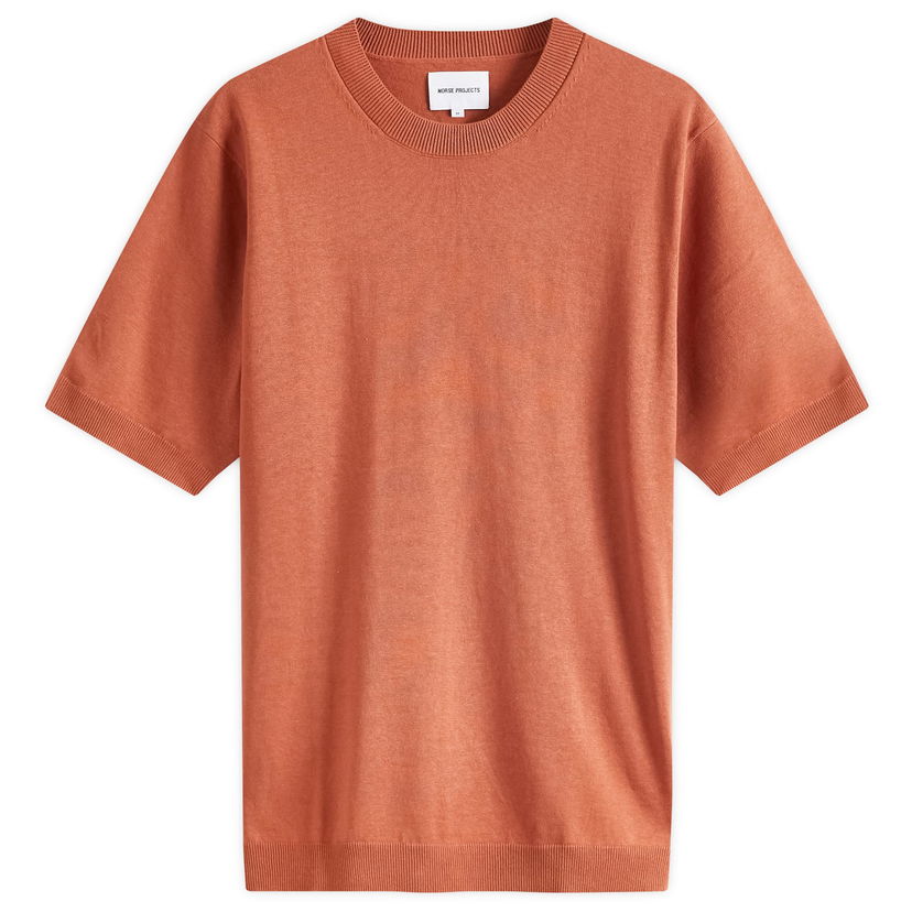 T-shirt NORSE PROJECTS Rhys Knitted Orange | N45-0600-5046