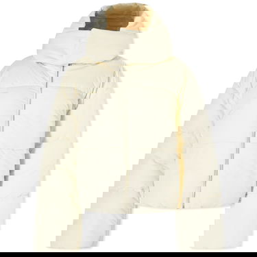 Puffer jakke PANGAIA Pangaia FLWRDWN Recycled Nylon Cropped Puffer Jacket, Size Large Beige | 100011686021, 1