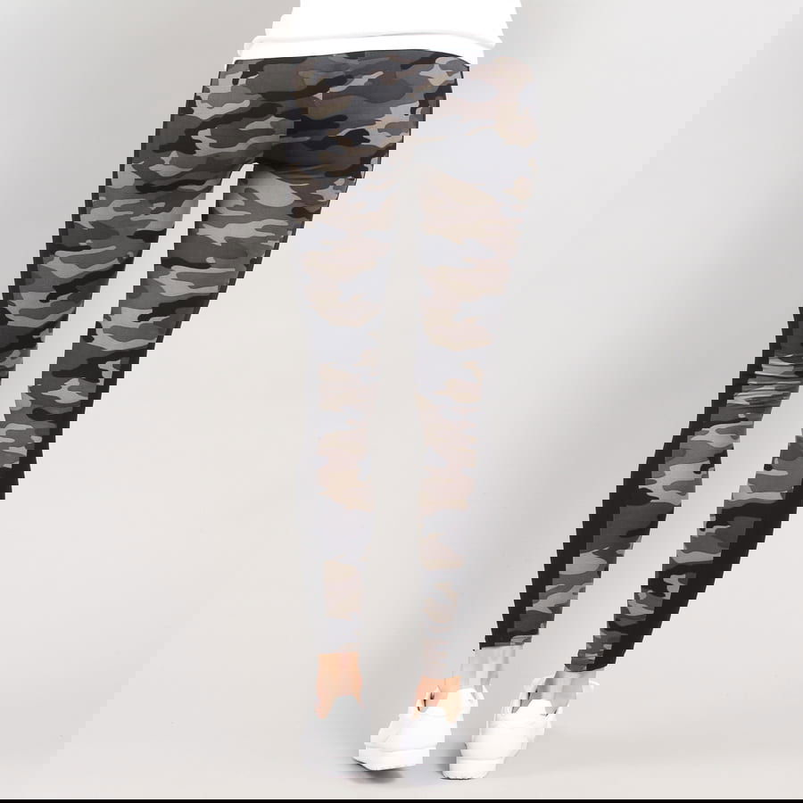 Bukser og jeans Urban Classics Ladies Camo Stripe Leggings Grå | TB1530 Grey, 1