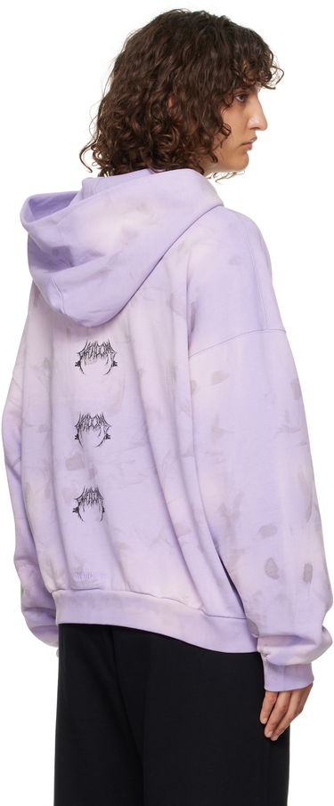 Sweatshirt We11done Graphic Print Zip-Up Hoodie Lilla | WD-TJ3-24-878-U-PP, 2