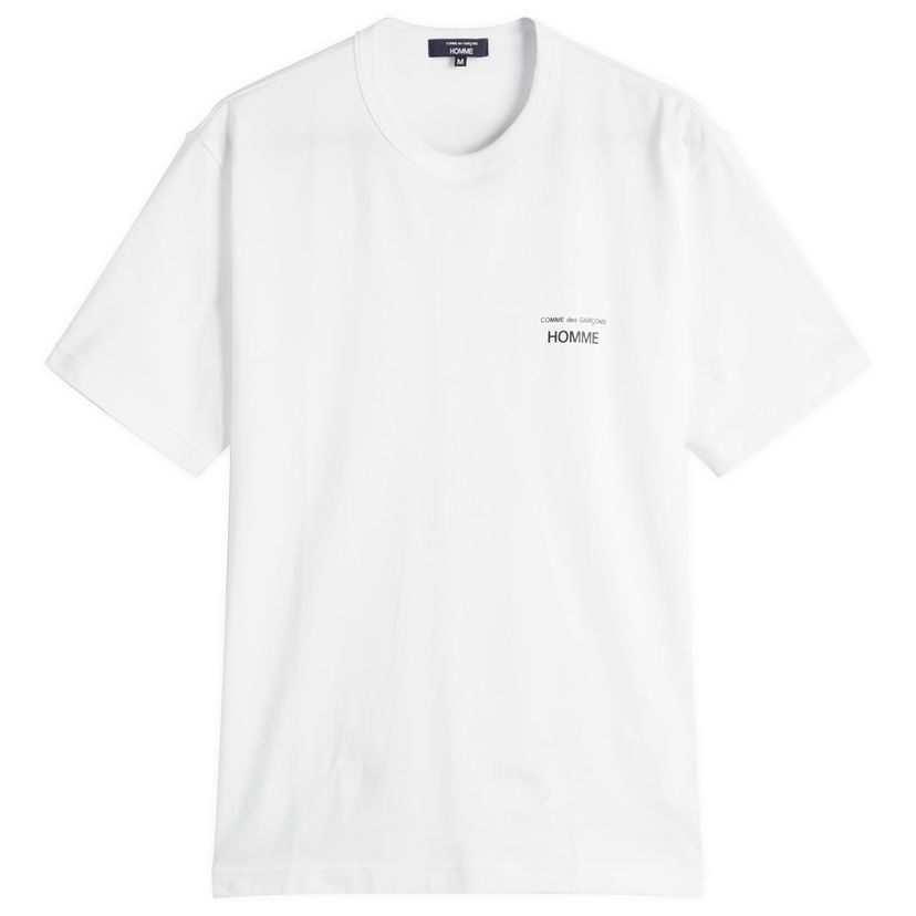 T-shirt Comme des Garçons Homme Logo T-Shirt, Size Large Hvid | HP-T101-W25-3
