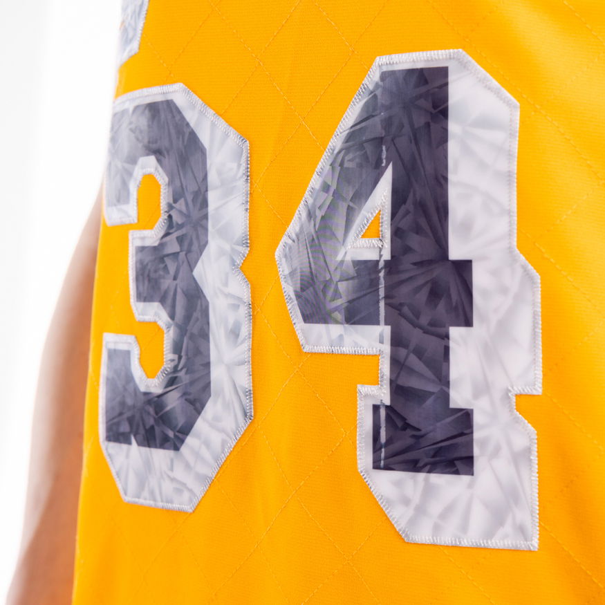Jersey Mitchell & Ness 75th Anniversary Swingman Jersey Shaquille O'Neil Los Angeles Lakers Gul | SMJY1202-LAL96SONLTGD, 1