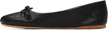 Sneakers og sko JW Anderson JW Anderson Round-Toe Leather Ballerinas Sort | BL0031-LA0323, 2