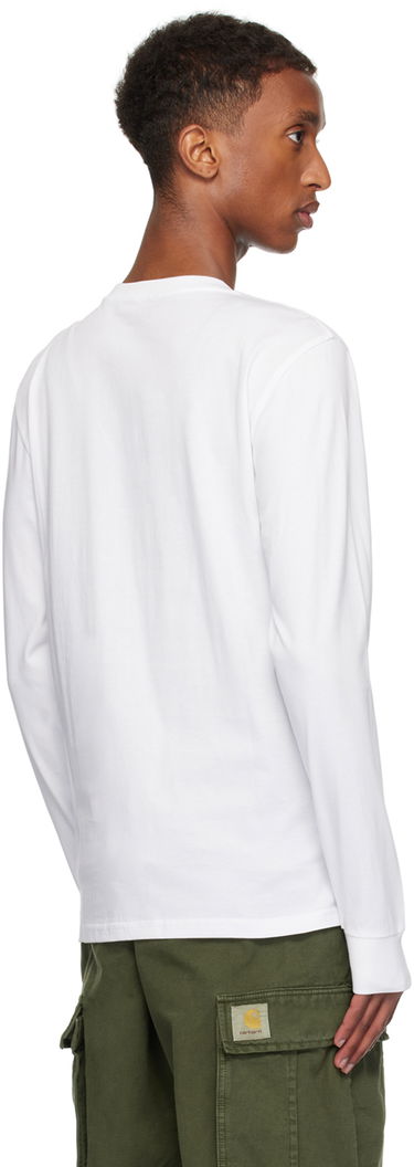 T-shirt Carhartt WIP Long Sleeve Pocket T-Shirt Hvid | I030437, 2