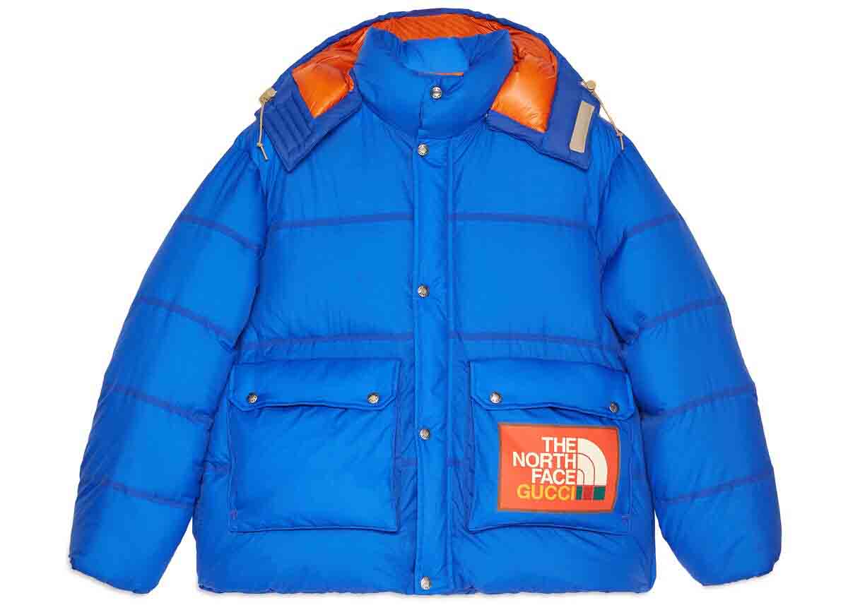 Puffer jakke Gucci The North Face x Padded Jacket Blue Blå | 663735 XAACY 4316, 0