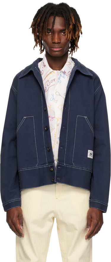 Jakke Bode Bode Knolly Brook Side Tab Jacket Mørkeblå | MRS25JA002, 0