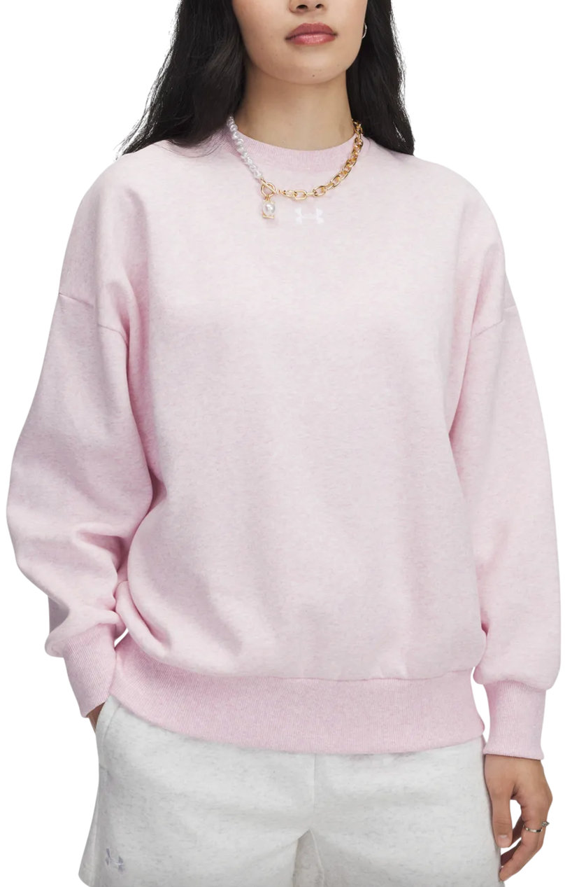 Sweatshirt Under Armour Under Armour Rival Fleece Crew Sweatshirt Lyserød | 1386463-647