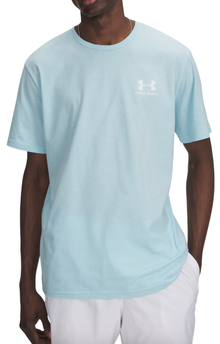 T-shirt Under Armour Sportstyle Left Chest Short Sleeve T-Shirt Turkis | 1326799-494