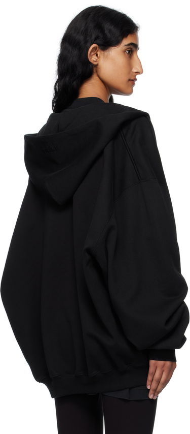 Sweatshirt VETEMENTS Vetements Oversized Zip-Up Hoodie Sort | UH76ZU100B, 2