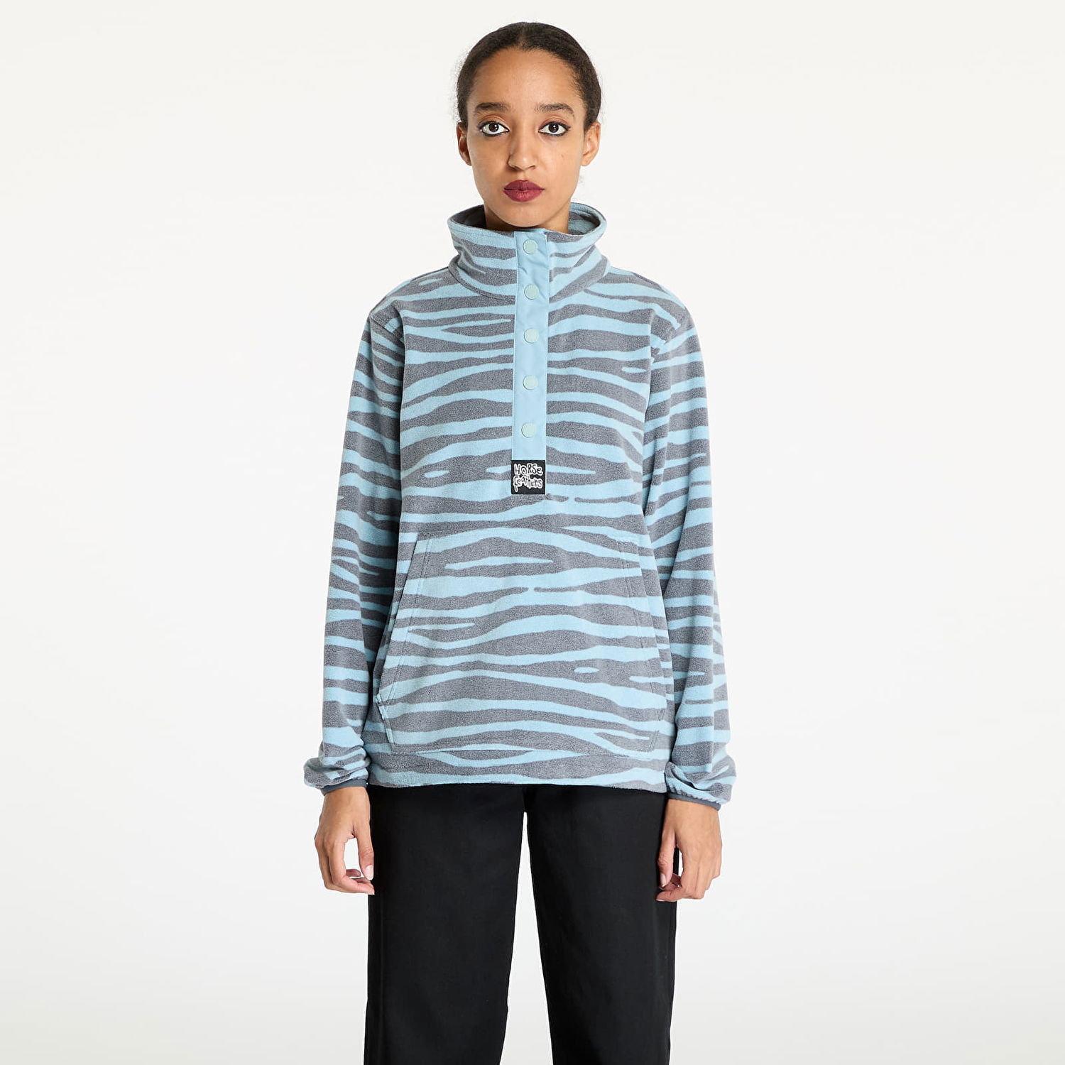 Sweatshirt Horsefeathers Melia Sweatshirt Zebra M Turkis | TW040B, 0