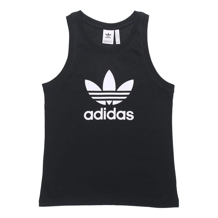 Tanktop adidas Originals Originals Trefoil Logo Vest Sort | DV1509