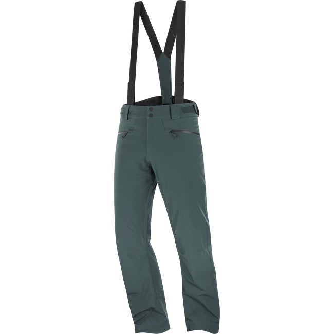 Bukser Salomon Edge Ski Pants with Suspenders Grøn | LC2600300, 1