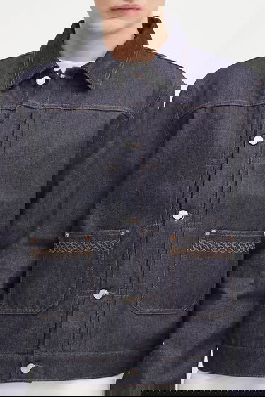 Jakke Drôle de Monsieur Drôle de Monsieur La Veste Denim Jacket Blå | H.JT172.CO211, 3