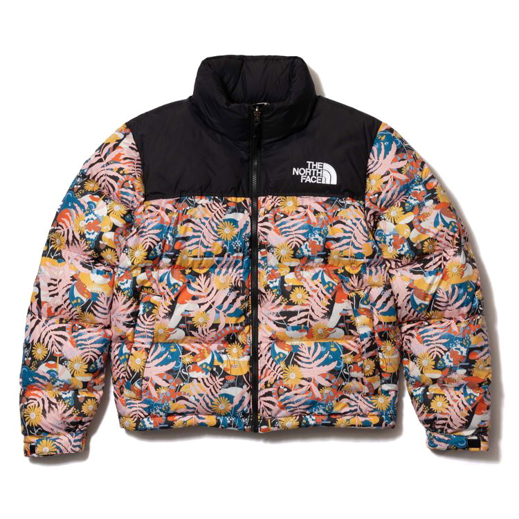 Puffer jakke The North Face 1996 Retro Nuptse Jacket Naomi Otsu Print Flerfarvet | NDW02222R
