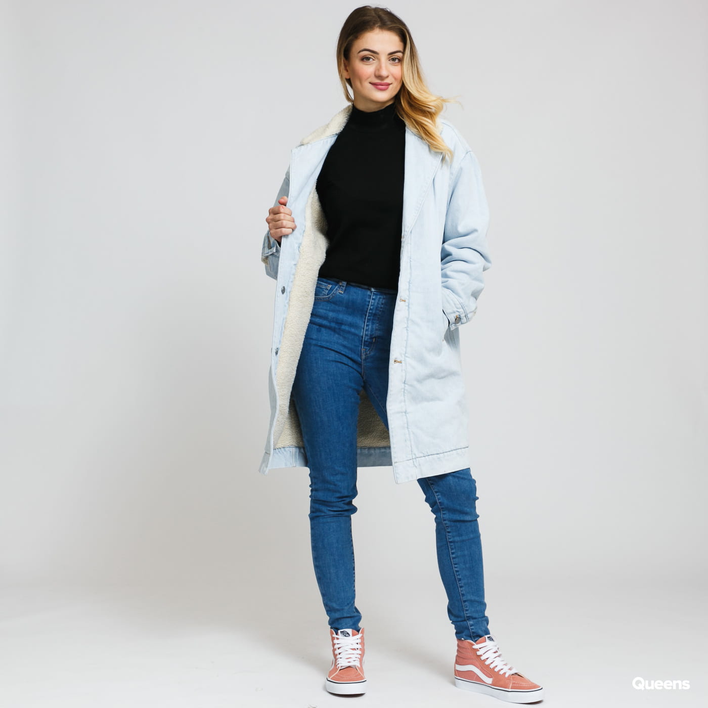 Frakker Levi's Reversible Sherpa Coat reverse Blå | 24776-0000, 0