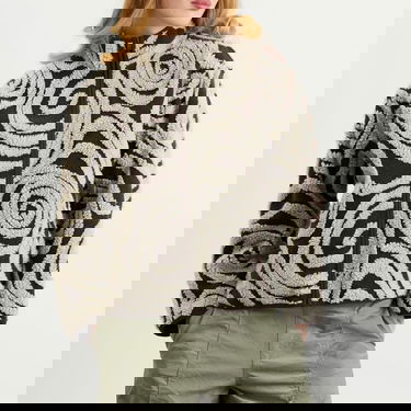 Jakke OBEY Swirls Jacquard Zip Jacket Flerfarvet | 221800445-BWM, 2