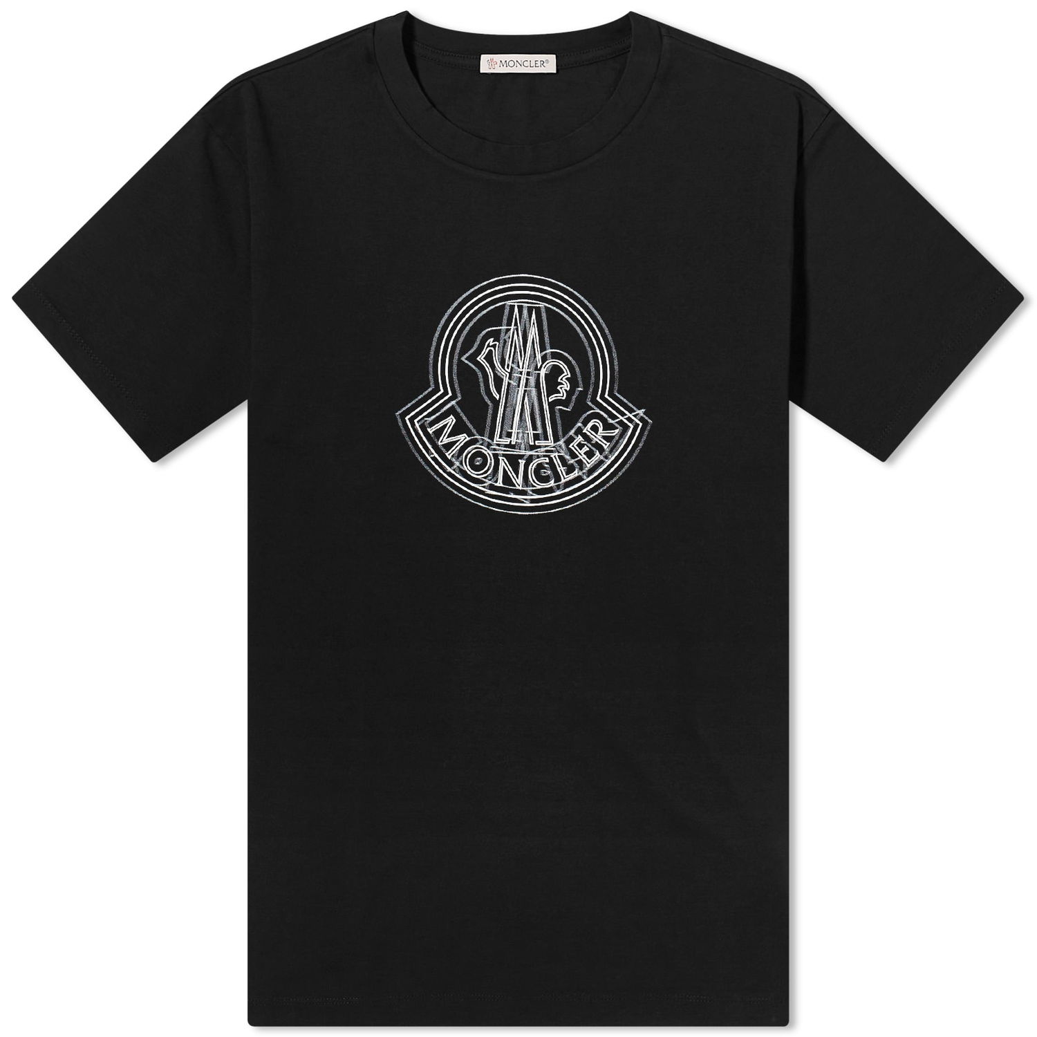T-shirt Moncler Large Logo T-Shirt Sort | 8C000-28-89A17-999, 0