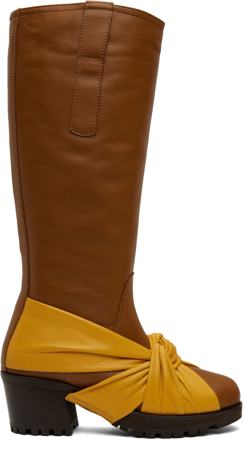 Tøj KIKO KOSTADINOV Kiko Kostadinov Knotted Riding Boots Brun | KKWAW24FT03-156