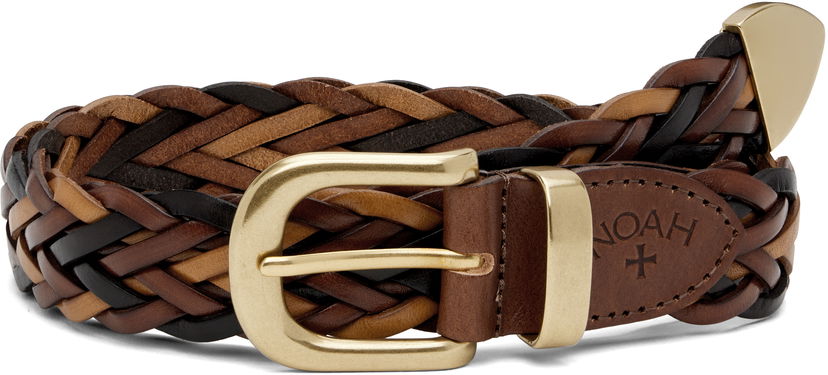 Bælter Noah Noah Braided Leather Belt Brun | A291FW24BRW