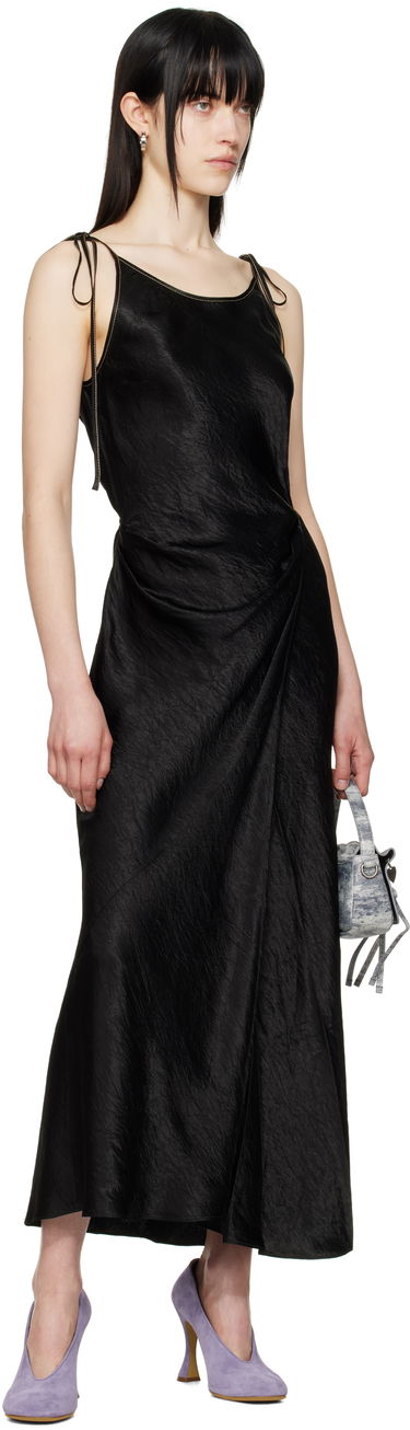 Kjole Acne Studios Khaki Wrap Maxi Dress Grøn | A20752-, 3