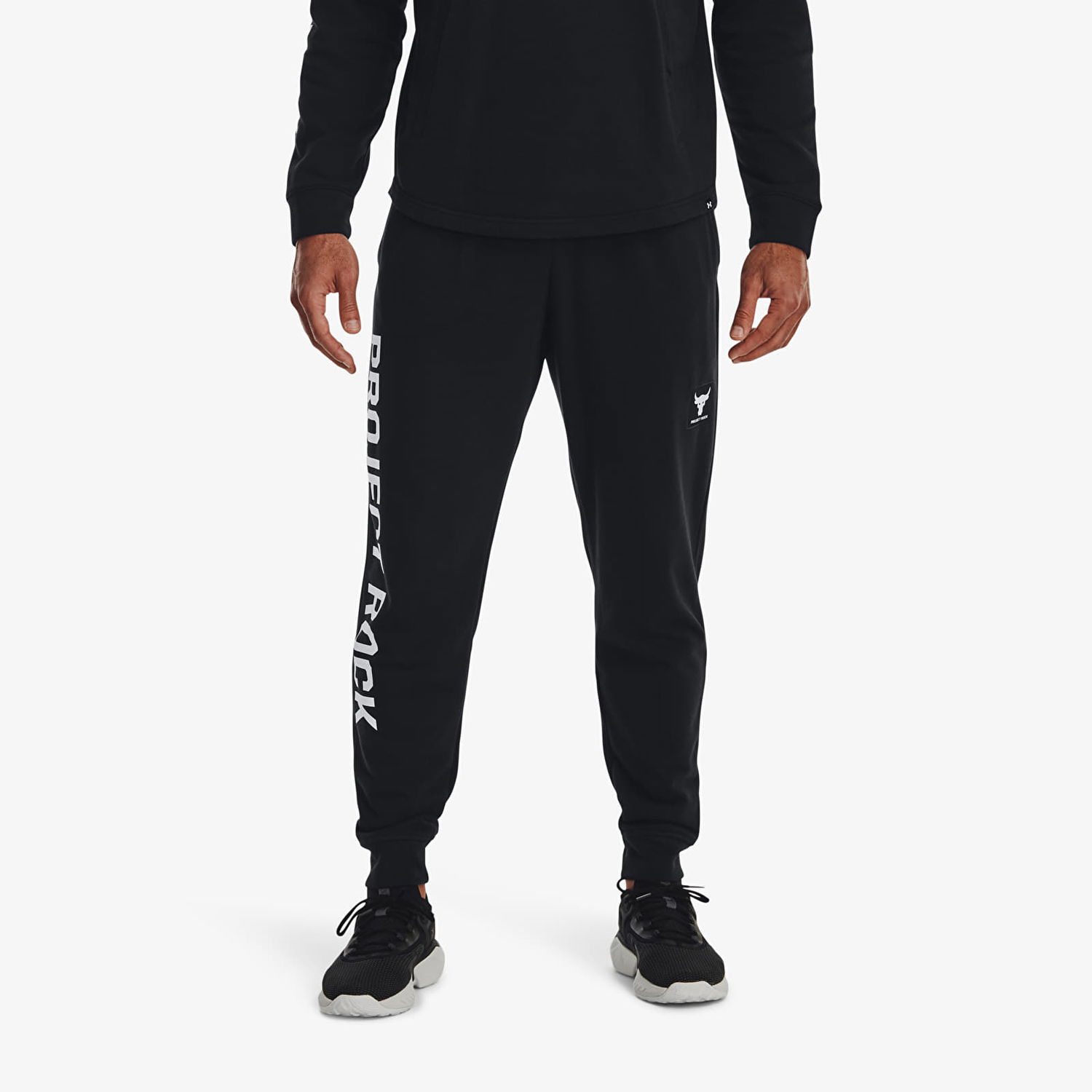 Joggingbukser Under Armour Project Rock Terry Jogger Sort | 1377430-001, 0