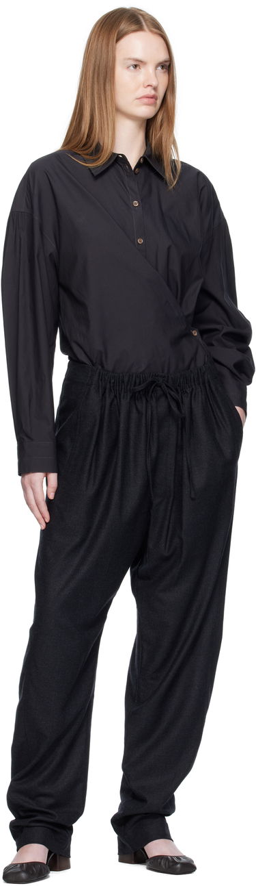 Bukser LEMAIRE Drawstring Trousers Sort | PA1222 LF1158, 3