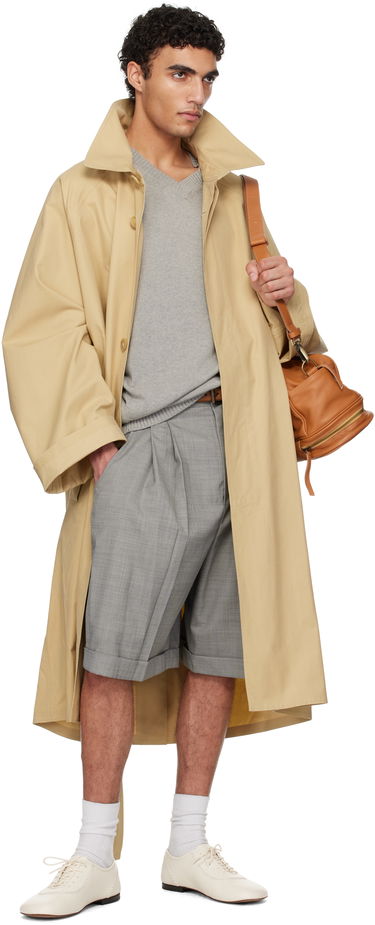 Trenchcoat HED MAYNER Hed Mayner Belted Trench Coat Beige | HMMA10029A-HA162A, 4