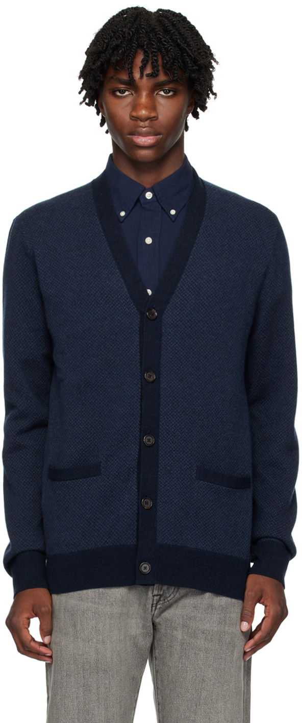 Sweater Polo by Ralph Lauren Polo Ralph Lauren Y-Neck Cardigan Mørkeblå | 710918186002, 0