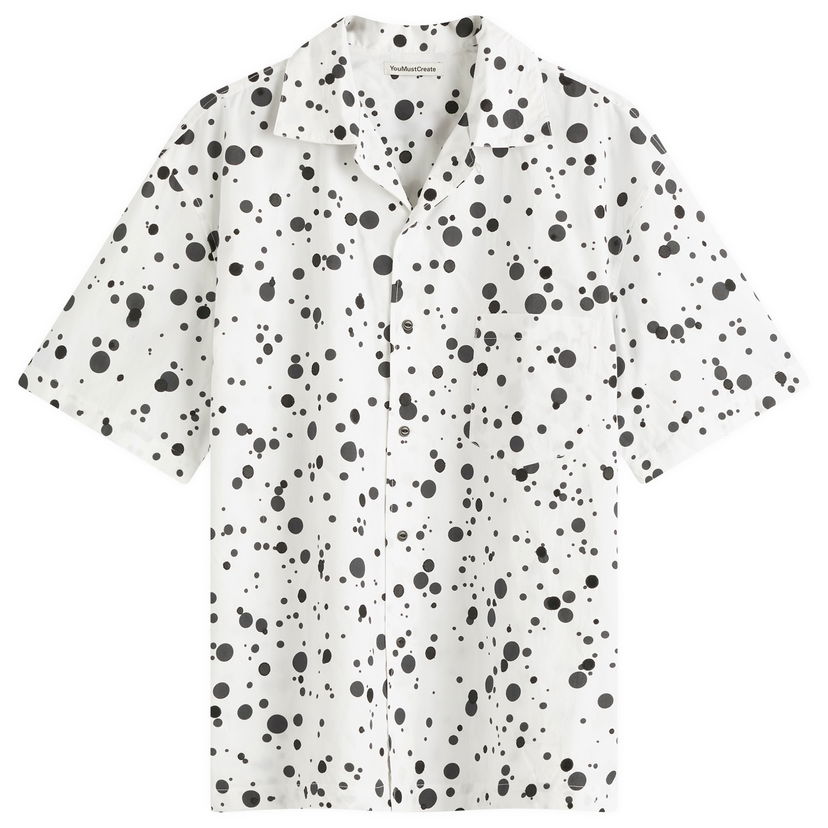 Skjorte YMC YMC Sidri Vacation Shirt, Size Large Hvid | P2YAT-10